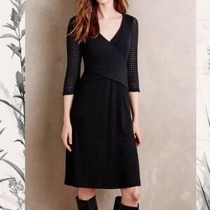 Anthropologie Lola Dress Cross Cut Chest
